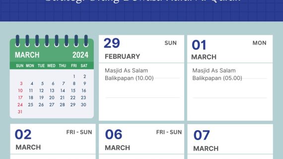 Jadwal Workshop Bulan Maret